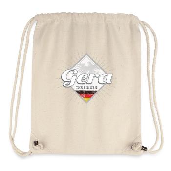 Gera Stadt in Deutschland Thüringen Souvenir - Stanley/Stella recycelter Gym Bag - Naturweiß - Vorne