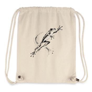 Red Eyed Tree Frog Rainforest - Stanley/Stella Recycled Gym Bag - natural - Front