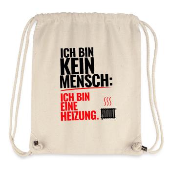 Menschliche Heizung - Stanley/Stella recycelter Gym Bag - Naturweiß - Vorne