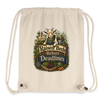 Raised Beds Before Deadlines - Stanley/Stella Recycled Gym Bag - natural - Front