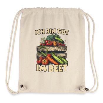 Hochbeet Gemüse Gartenarbeit Selbstversorger  - Stanley/Stella recycelter Gym Bag - Naturweiß - Vorne