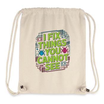 Game Developer I Fix Things Software Developer - Stanley/Stella Recycled Gym Bag - natural - Front