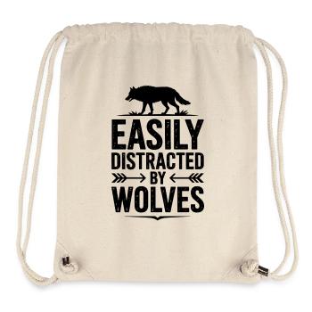 Wolves Sayings Wolf Funny Wolves Gift - Stanley/Stella Recycled Gym Bag - natural - Front