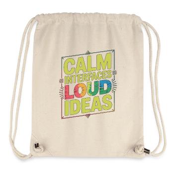 UX/UI Designer Calm Interfaces Loud Web Designer - Stanley/Stella recycelter Gym Bag - Naturweiß - Vorne