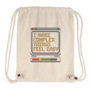 UX/UI Designer I Make Complex Things Web Designer - Stanley/Stella recycelter Gym Bag - Naturweiß - Vorne