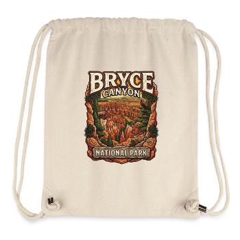 Bryce Canyon Nationalpark Vintage Landschaft - Stanley/Stella recycelter Gym Bag - Naturweiß - Vorne