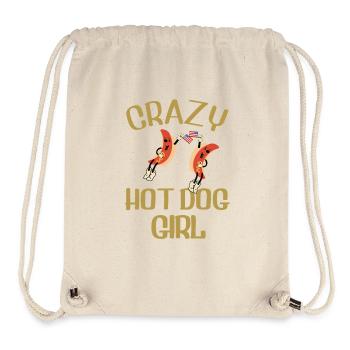 Hot Dog Girl Summer Colors - Stanley/Stella Recycled Gym Bag - natural - Front