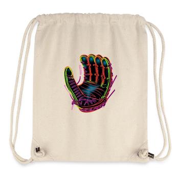 Baseball Handschuh Synthwave - Stanley/Stella recycelter Gym Bag - Naturweiß - Vorne