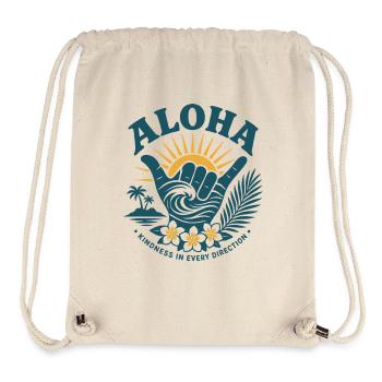 Aloha Kindness Shaka - Stanley/Stella Recycled Gym Bag - natural - Front