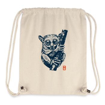 Tarsier with kanji - Stanley/Stella Recycled Gym Bag - natural - Front