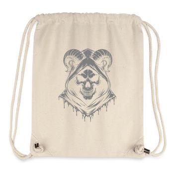 Schädel mit Hörner Widder Totenkopf - Stanley/Stella recycelter Gym Bag - Naturweiß - Vorne
