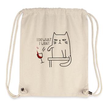 Freche Katze - Stanley/Stella recycelter Gym Bag - Naturweiß - Vorne