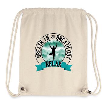 Relax (Femmes) - Sac à cordon recyclé Stanley/Stella - blanc naturel - Devant