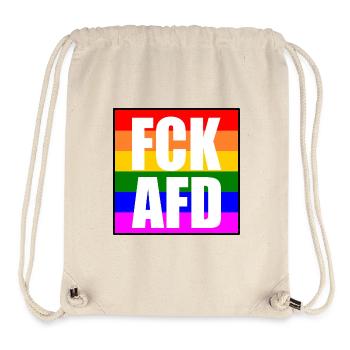 Fck afd - Stanley/Stella Recycled Gym Bag - natural - Front