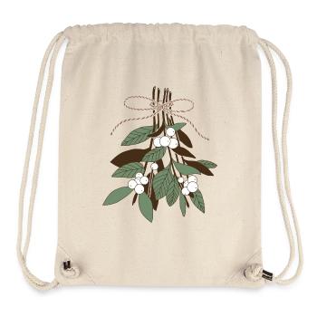 Twigs with snowberries, green - brown. - Stanley/Stella Recycled Gym Bag - natural - Front
