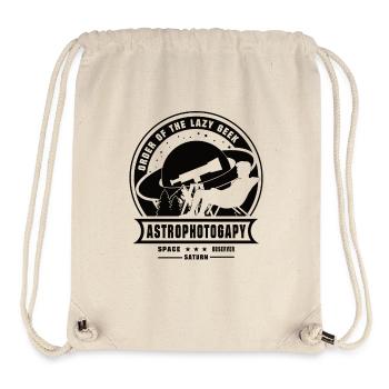 ORDER OF THE LAZY GEEK Saturn Astrophotography - Stanley/Stella Recycled Gym Bag - natural - Front