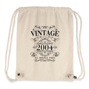 20e anniversaire homme femme millésime 2004 millésime - Sac à cordon recyclé Stanley/Stella - blanc naturel - Devant