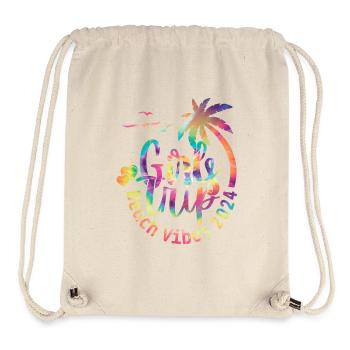 Girl Weekend Girls Trip Beach Vibes 2024 - Stanley/Stella recycelter Gym Bag - Naturweiß - Vorne