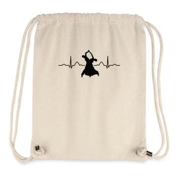 Heartbeat Wiener Walzer Gesellschaftstänze - Stanley/Stella recycelter Gym Bag - Naturweiß - Vorne
