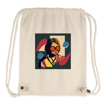 Psychedelic Groove: 70s Vibes - Stanley/Stella Recycled Gym Bag - natural - Front