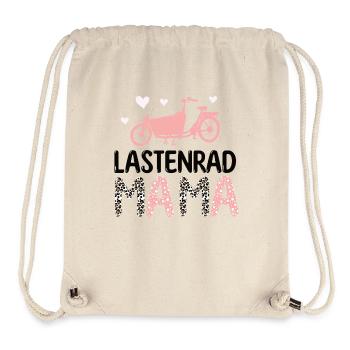 Lastenrad Mama Fahrrad Cargobike - Stanley/Stella recycelter Gym Bag - Naturweiß - Vorne