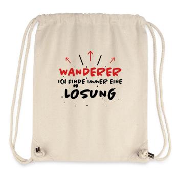 Wanderer Spruch Wandern Lustiges Wanderer Geschenk - Stanley/Stella recycelter Gym Bag - Naturweiß - Vorne