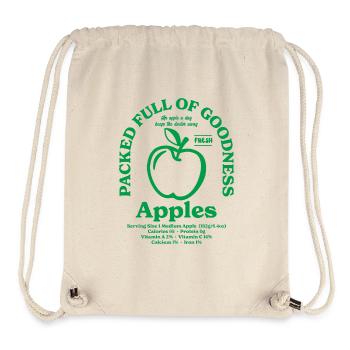 Apfel Ernährung - Stanley/Stella recycelter Gym Bag - Naturweiß - Vorne
