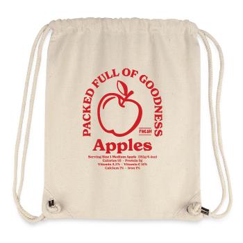 Äpfel Nährwert Rot - Stanley/Stella recycelter Gym Bag - Naturweiß - Vorne