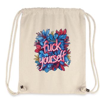 Allez vous faire - Sac à cordon recyclé Stanley/Stella - blanc naturel - Devant