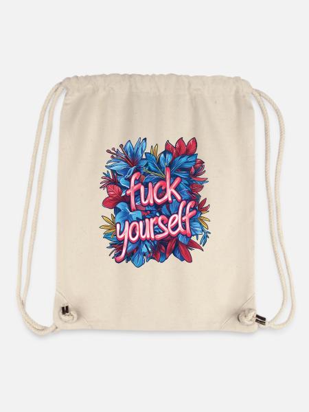 Fck Yourself - Stanley/Stella recycelter Gym Bag - Naturweiß