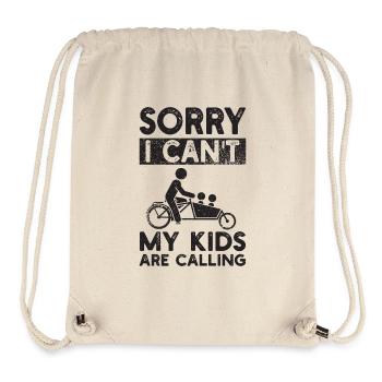 Cargo Fahrrad Cargobike Lastenrad - Stanley/Stella recycelter Gym Bag - Naturweiß - Vorne