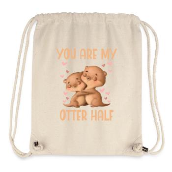 You Are My Otter Half Valentine's Day - Stanley/Stella Recycled Gym Bag - natural - Front