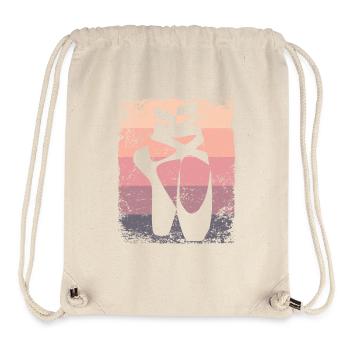 Ballettschuhe Vintage Frau Ballerina - Stanley/Stella recycelter Gym Bag - Naturweiß - Vorne