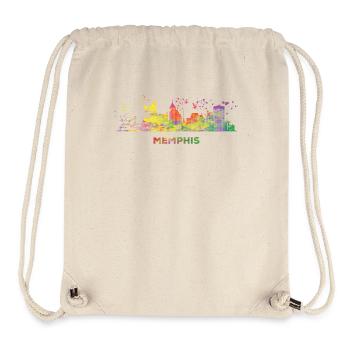 Memphean Skyline Memphis - Stanley/Stella recycelter Gym Bag - Naturweiß - Vorne
