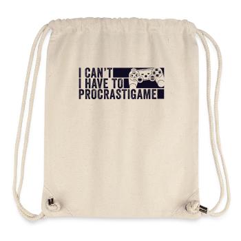 Gamer I Cant I Have To Procrastigame Gaming - Stanley/Stella Recycled Gym Bag - natural - Front
