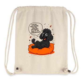 Ich bin kein Hund ich bin ein Pudel - das ist ein - Stanley/Stella recycelter Gym Bag - Naturweiß - Vorne