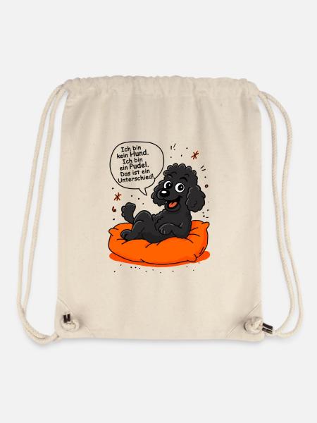 Ich bin kein Hund ich bin ein Pudel - das ist ein - Stanley/Stella recycelter Gym Bag - Naturweiß