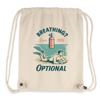 Breathing Optional Diver Ocean Sea - Stanley/Stella Recycled Gym Bag - natural - Front