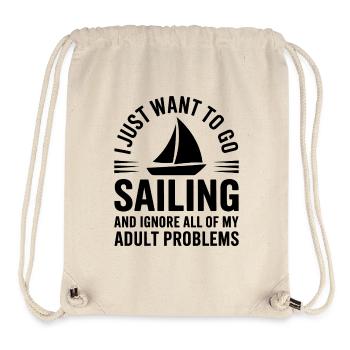 Voile Dicton Marin Voile Cadeau - Sac à cordon recyclé Stanley/Stella - blanc naturel - Devant