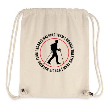 Équipe de marche nordique Club Homme - Sac à cordon recyclé Stanley/Stella - blanc naturel - Devant