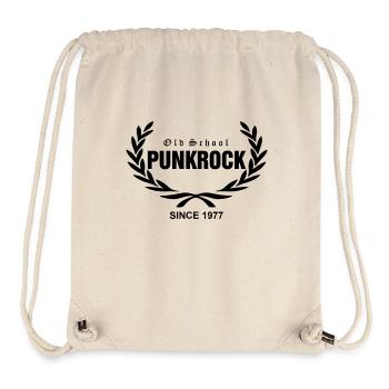 Old School Punkrock Since 1977 (schwarzer Druck) - Stanley/Stella recycelter Gym Bag - Naturweiß - Vorne
