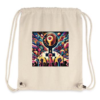 Frauentag - Stanley/Stella recycelter Gym Bag - Naturweiß - Vorne
