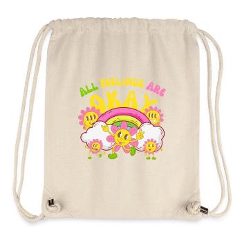 All Feelings Are Okay Mental Health Counselor - Stanley/Stella Recycled Gym Bag - natural - Front