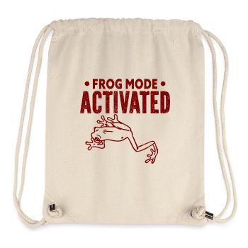Frosch - Amphibie Tier - Stanley/Stella recycelter Gym Bag - Naturweiß - Vorne