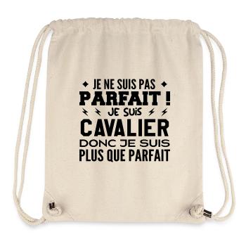 Un Cavalier plus que parfaite, métier de rêve - Sac à cordon recyclé Stanley/Stella - blanc naturel - Devant