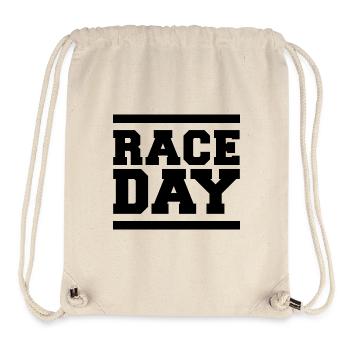 race day Formula Autorennen Symbol Logo Grafik - Stanley/Stella recycelter Gym Bag - Naturweiß - Vorne