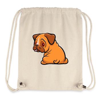 Pug - Dog Fan - Gift - Stanley/Stella Recycled Gym Bag - natural - Front