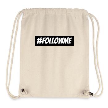 Follow Me Hahstag | Komm mit - Stanley/Stella recycelter Gym Bag - Naturweiß - Vorne