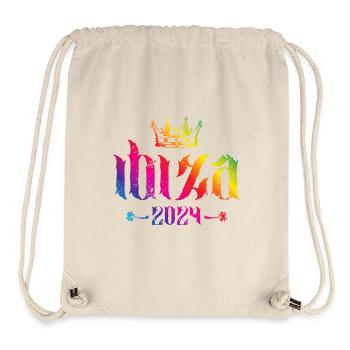 Ibiza 2024 Crown Multicoloured - Stanley/Stella Recycled Gym Bag - natural - Front