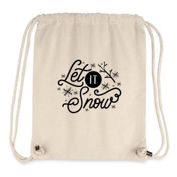 Qu’il neige - Sac à cordon recyclé Stanley/Stella - blanc naturel - Devant